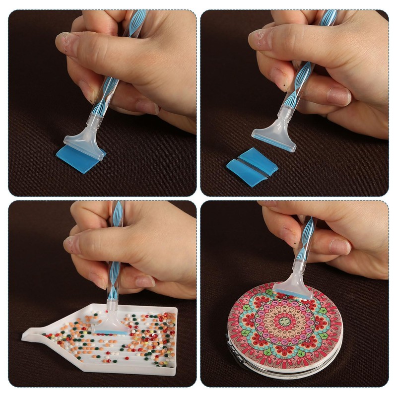 26pcs Diamond Point Drill Pen, Refillable Wax Pens Dotz Painting