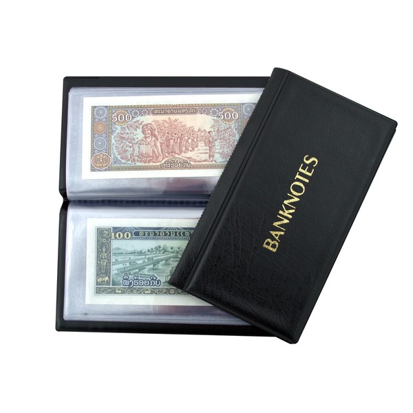 Bank Note Album with 20 Pages 8 x 17 cm