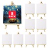 8-Piece Mini Canvas with Mini Easel Set - Triangle Easel