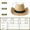 jingsha Straw Cowboy Hat for Men and Women Sun Protection