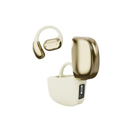 Language Translator Earbuds, Translation Earbuds in Real Time, Intelligent AI Translator Device Headset, Bluetooth 5.4, for Travel Business Learning (Beige)