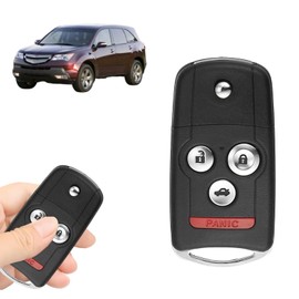 Boxonly Replacement Keyless Entry Remote Car Key Fob 4-Button with 46 Chip N5F0602A1A for Honda Vehicles – for Accord, for Civic, for CR-V, for Fit, for Odyssey, for Pilot (3+1 Buttons)