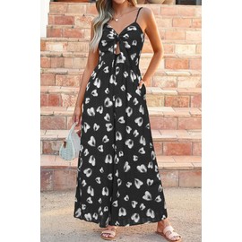 LAISHEN Women's Jumpsuit Summer Elegant Long Trouser Suit Festive Wedding Tie Front Jumpsuit with Lining, Floral D., XXL