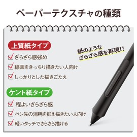 Elecom Wacom Intuos Liquid Tab LCD Pen Tablet, Basic/Wireless Film, Paper-Like Drawing, Paper Texture, Kent Paper (For Those Who Want To Reduce Tip Abrasion), Made in Japan TB-WIWSFLAPLL