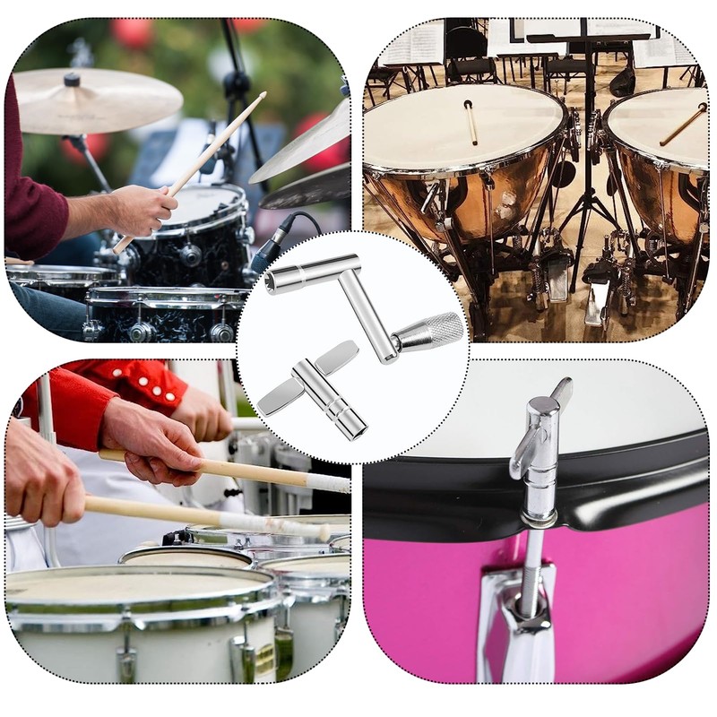 4 Pcs Adjustable Drum Key Adjusting Remove Replace The Drum