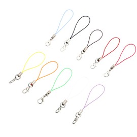 EXCEART 100pcs Cellphone Strap with Lobster Clasp Straps Lanyard Lobster Clasp Lariat Cord Strap for Cellphone Jewelry USB Flash Drives DIY Ropes Mixed Color