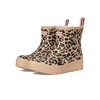 Hunter Women's Play Short Insulated Rain Boot, Medium Natural Leopard,