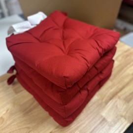 IKEA Set Of 4 Ikea MALINDA Chair Pad Seat Cushion Red Wine Indoor Outdoor 16/14x15x3"