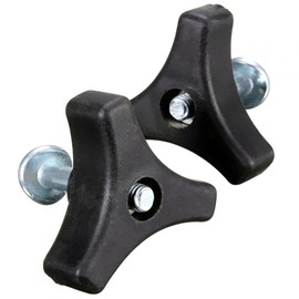 Universal Lawnmowers Handle Wing Nut And Bolt, Wing Nut And Bolt Power Equipment Part, Power Equipment Part Garden Tools For Lawn Mower Machine(Black+silver 2pcs)
