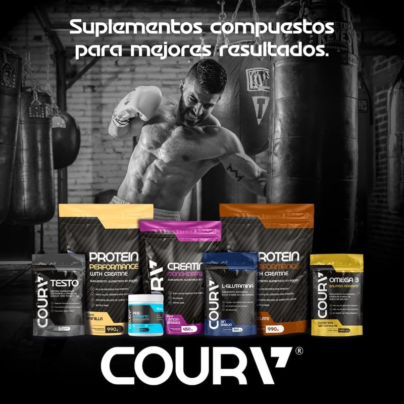 COURA Glutamina Micronizada Pura en Polvo - Sin Sabor
