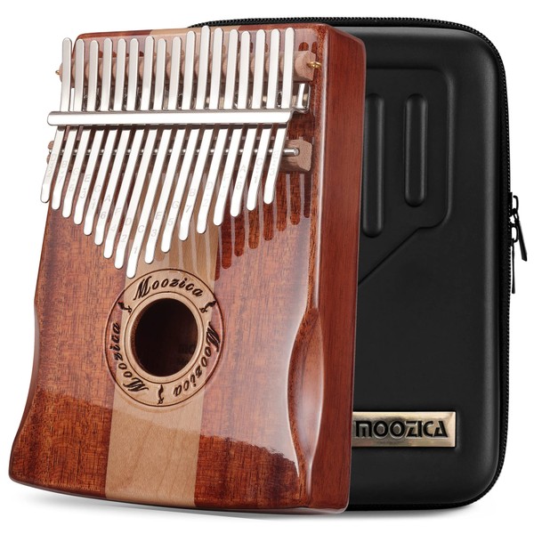 MOOZICA Koa and Spruce Wood 17 Keys Kalimba Professional Marimba