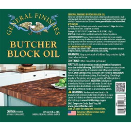 General Finishes Butcher Block Oil, 1 Pint