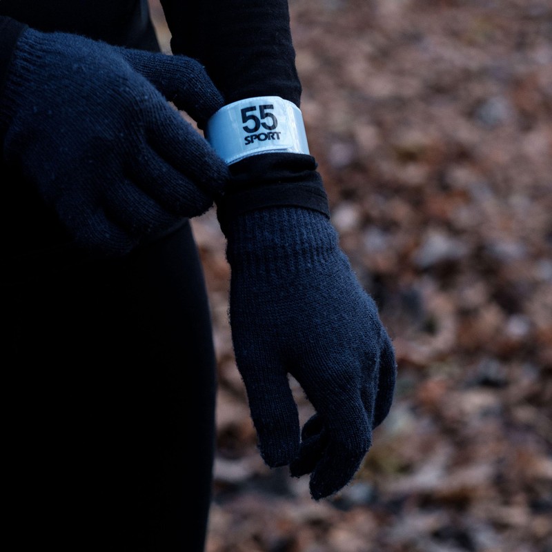 55 Sport Highly Reflective Hi-Vis Slap On Wrist/Ankle Bands -