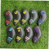 SUPVOX 9Pcs Colorful Club Covers PU Putter Head Covers for