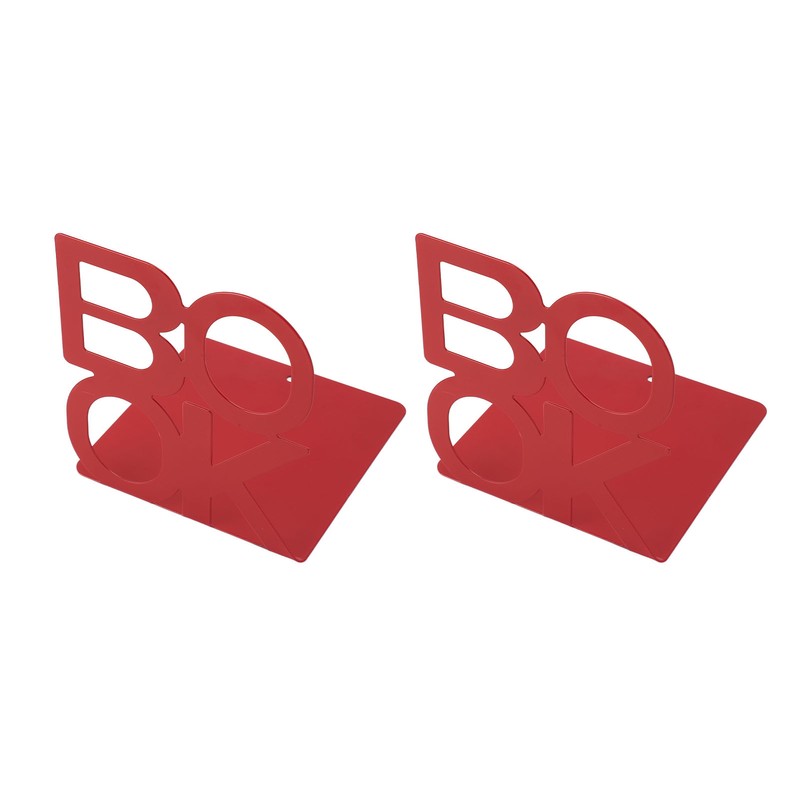 1 Pair Modern Bookend Non Slip Heavy Duty Decorative Book
