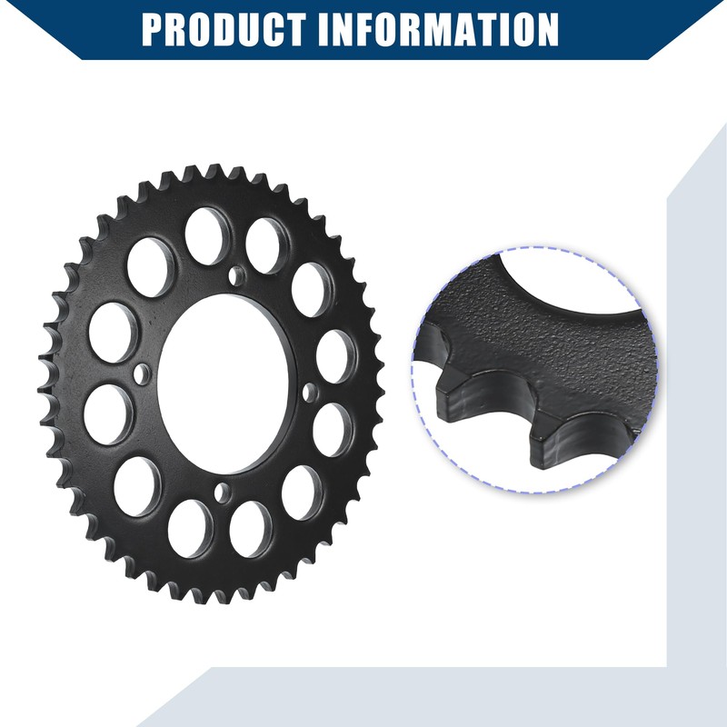 Hihaha 428 Pitch 45 Tooth Motorcycle Chain Sprocket/Rear / 76mm