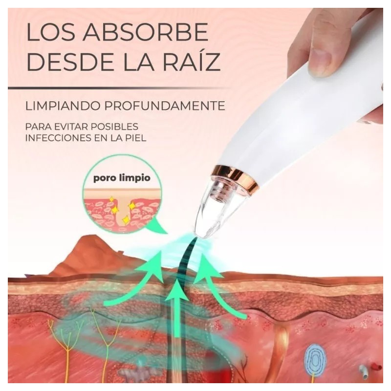 EG Limpiador Extractor De Espinillas Y Suciedad 6 Cabezales