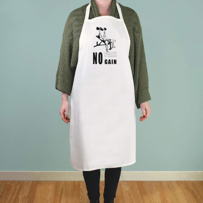 Azeeda 'Elevated Strength with Dumbbells' Unisex Cooking Apron (AP00068439)