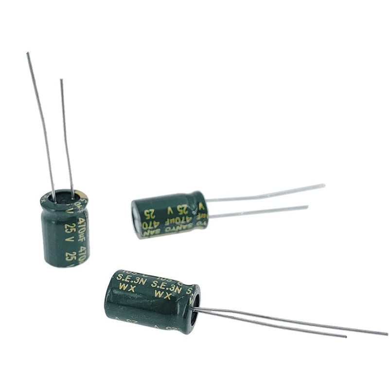 PENGLIN 20pcs Electrolytic Capacitors Aluminum Electrolytic Capacitors 25V 470UF 105℃