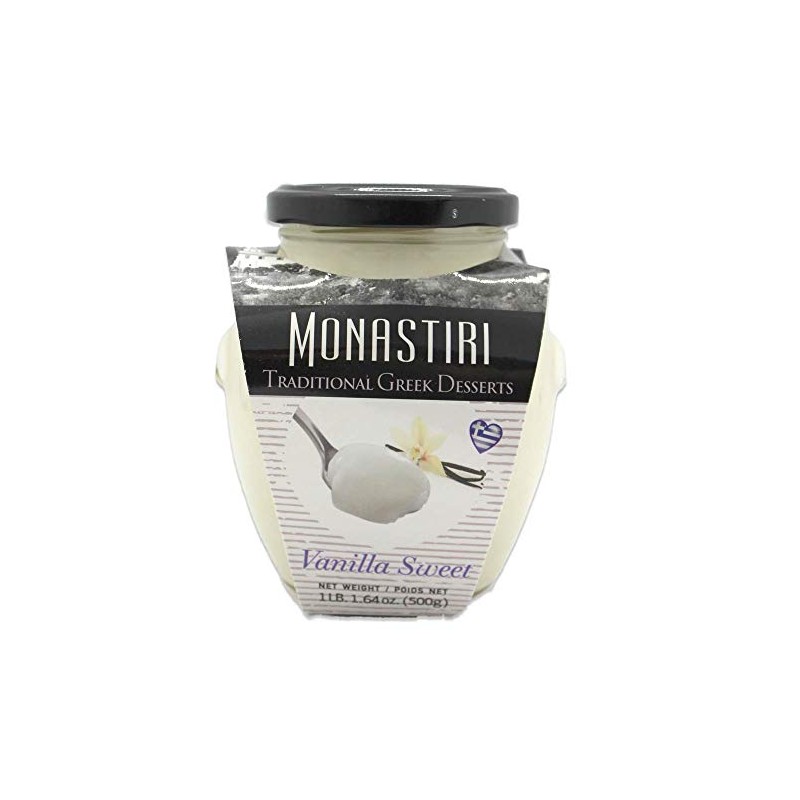 Monastiri Traditional Greek Vanilla Preserve, 500gr glass jar