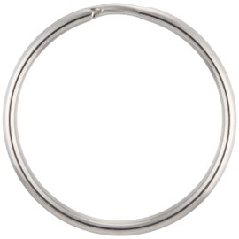 Nissa Chain P-855 Stainless Steel Key Ring, 1.3 inches (32 mm), Reference Load Capacity: 8.8 lbs (4 kg), Pack of 10