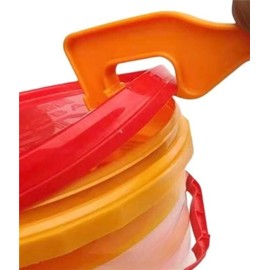 1 Pieces Plastic Bucket Lid Opener 5 Gallon Paint Can Opener Bucket Opener Wrench Tool Lid Remover for Home Industrial Use,Opener Paint Can Lid Opener Open Buckets & Pails， Lightweight, Durable