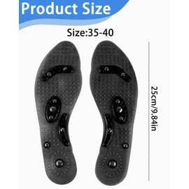 KEMUZ Magnetische Einlegesohlen, Orthopädische Einlegesohlen, Akupressur Einlegesohlen, Massage Einlagen,Einlegesohlen Massage, Abnehmen, Vorbeugung, Unisex, Größe 35-40