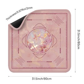 Mahjong Mat for Table - Durable Mahjong Table Cover with Unique Design, Premium Mahjong Accessories, Perfect Mahjong Gifts for Women, Game Mat for Mahjong and Board Game Enthusiasts (Opal Rose Luxe)