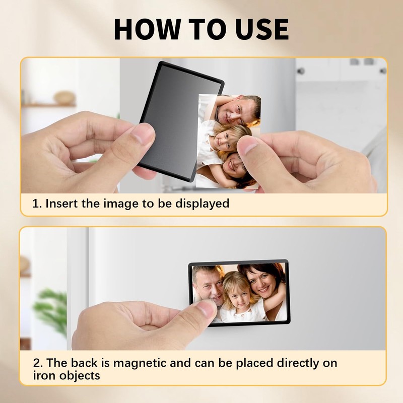 Landrain Pack of 15 Magnetic Picture Frames, Magnetic Photo Frame,