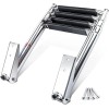 [United States ] Boat Telescopic 4 Step Ladder,Stainless Steel Swim