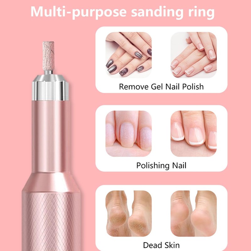 DMQ Sanding Bands for Nail Drill, 100Pcs Mini Extra Fine