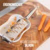 Steel-Function Set of 2 Stainless Steel Kitchen Graters with Ergonomic