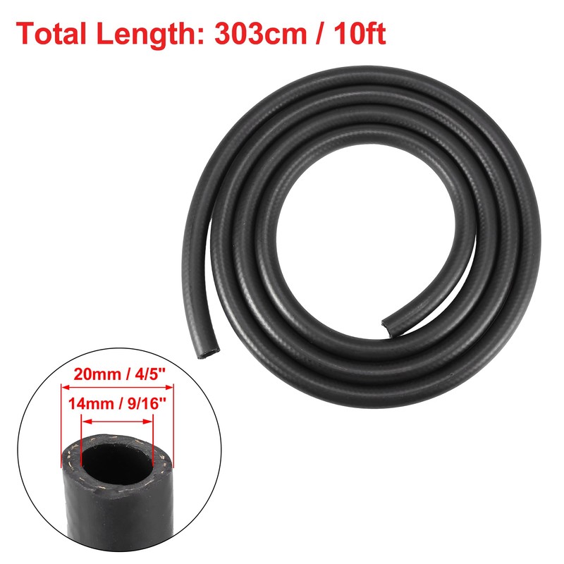 X AUTOHAUX 10ft Fuel Line 9/16" ID 4/5" OD Hose