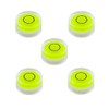 YMGBHNKJLS 5Pcs Small Circular Bubble Levels with Double Sided Adhesive