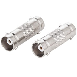 RFAdapter BNC Female to Female, 2-Pack BNC Barrel Connector Coupler, Extend Cables on CCTV Camera Survelliance System