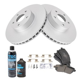 Front Brake Pad & Rotor Kit Brake Chemical Kit Brake Pads Brake Rotor Semi-Metallic Premium G-Coated Compatible with 1998-2002 Subaru Forester 1998-2001 Impreza 1997-2002 Legacy 2000 Outback