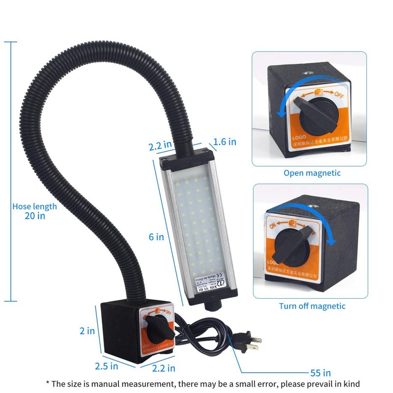 XINYIQI Magnetic Work Light, LED Machine Light with 44 LEDs,