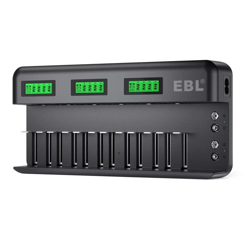 EBL Universal Rechargeable Batteries Charger For AA AAA 9V NiMH