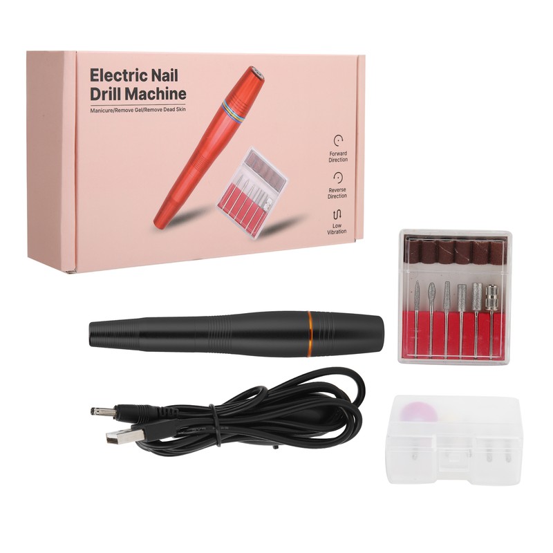 USB Portable Nail Drill Machine Electric Nail Gel Removal Nail