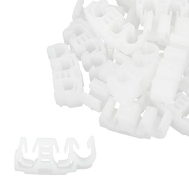 X AUTOHAUX Car 3-Way Fuel Line Hose Plastic Clip 39.3 x 16.8 mm Pack of 20