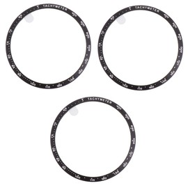 Gatuida 3pcs Aluminum Alloy Bezel Protector for Watch Stylish and Smart Watch Frame Lightweight Design Against Scratches and Drops Black Metal