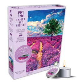 Ki Puzzles Rompecabezas 500 Pz Aromaterapia Campos De Lavanda Con Vela