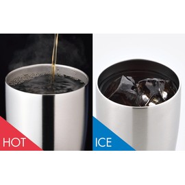Kakusee UC-10 Vacuum Double Layer Stainless Steel Tumbler, 17.3 fl oz (490 ml), Double Layer Vacuum Structure, Heat Retention and Cold Insulation, Simple Design
