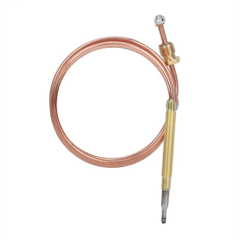 900mm Replacement Thermocouple,Universal Thermocouple,BBQ Grill Fireplace Heating Thermocouple,with 5pcs Fit