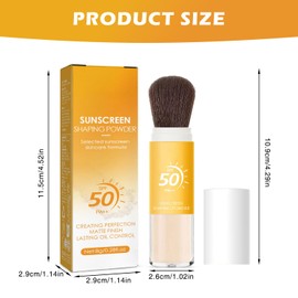 Ninnyi SPF 50 Powder Face Scalp Sunscreen, Lasting Lightweight Breathable, Oil Control Setting Powder