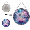 Rose with Red Tinted Glass Suncatcher for Classic Symbol of