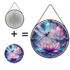 Rose with Red Tinted Glass Suncatcher for Classic Symbol of Lovesize: Small, color: White