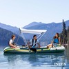 Intex Bimini Top Sun Shade Canopy Cover with Aluminum Frame