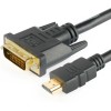 Fosmon 6FT HDMI to DVI D 24+1 Male Gold Adapter