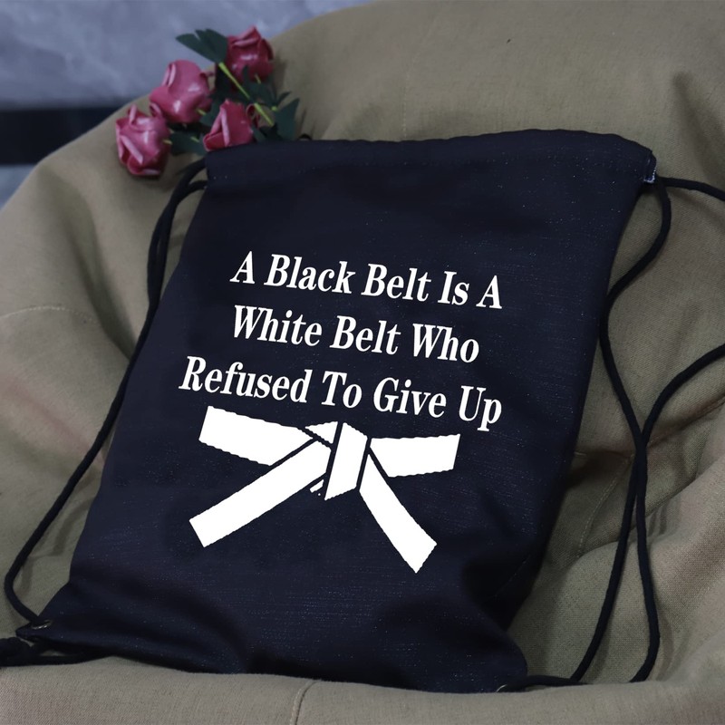 JYTAPP Martial Arts Drawstring Bags Tae Kwon Do Present Black